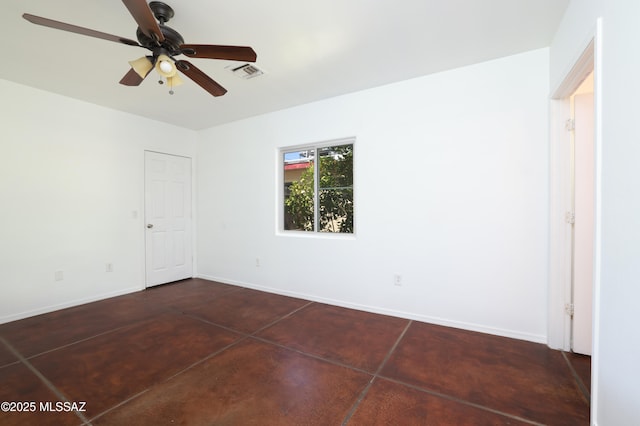 2931 N Mitch Dr, Tucson, AZ 85719 - unfurnished room with a ceiling fan and baseboards