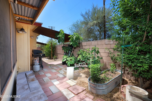 2931 N Mitch Dr, Tucson, AZ 85719 - fenced backyard featuring grilling area and a patio area