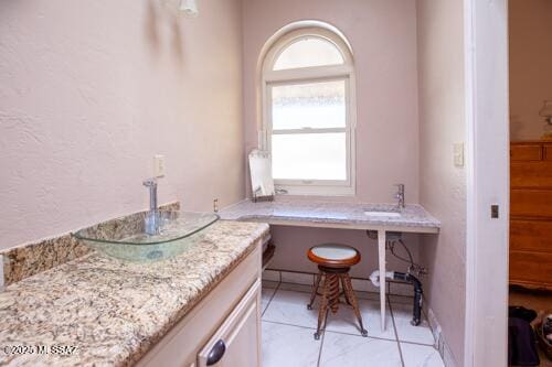 480 Camino Ramanote, Rio Rico, AZ 85648 - bathroom with tile patterned flooring and vanity