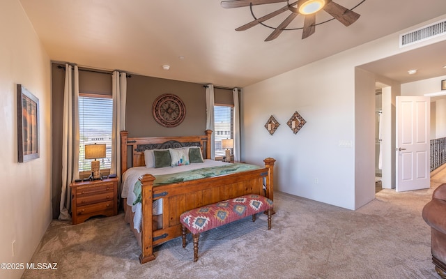 9387 S Via Famero, Vail, AZ 85641 - carpeted bedroom featuring multiple windows and ceiling fan