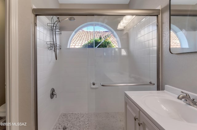 11561 N Eagle Peak Dr, Oro Valley, AZ 85737 - full bath featuring a shower stall, toilet, and vanity
