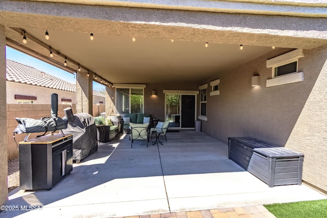 9978 N Niobrara Way, Tucson, AZ 85742 - view of patio / terrace with outdoor lounge area