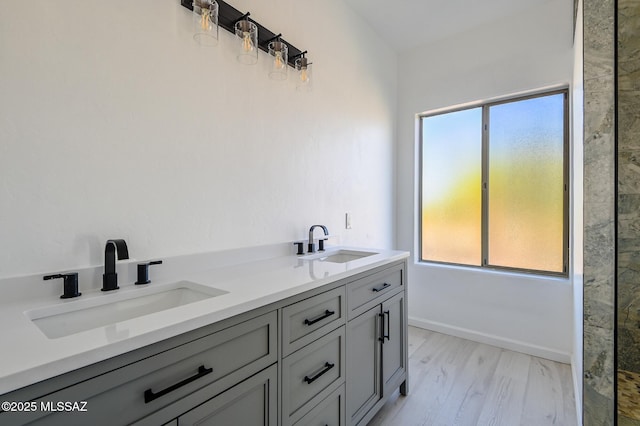 185 E Calle Zavala, Tucson, AZ 85704 - full bath featuring double vanity and wood finished floors