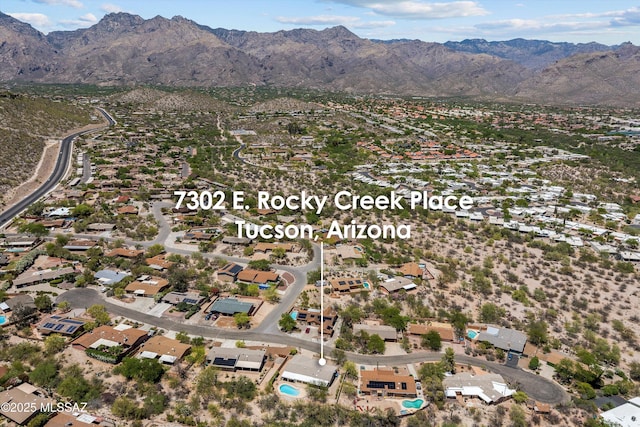 7302 E Rocky Creek Pl, Tucson, AZ 85750 - view of property location featuring a mountain backdrop