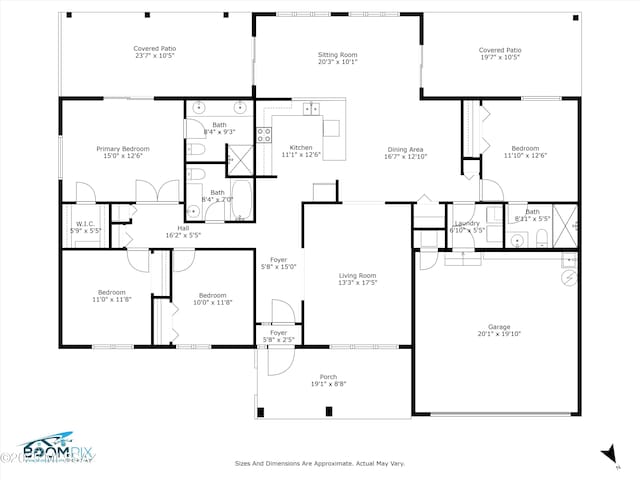 7302 E Rocky Creek Pl, Tucson, AZ 85750 - room layout