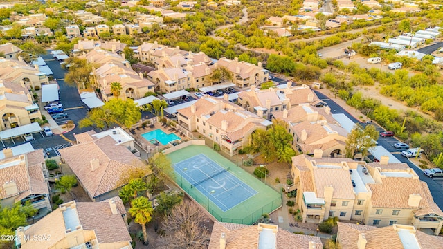 101 S Players Club Dr Unit 11204, Tucson, AZ 85745 - aerial view of residential area with a pool