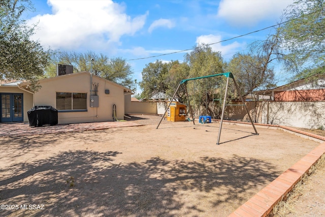 2917 E Malvern St, Tucson, AZ 85716 - view of yard with french doors