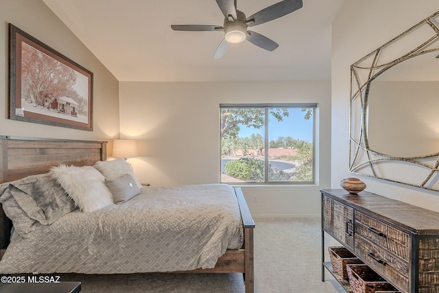 2136 E Desert Fox Dr, Green Valley, AZ 85614 - carpeted bedroom with baseboards and ceiling fan