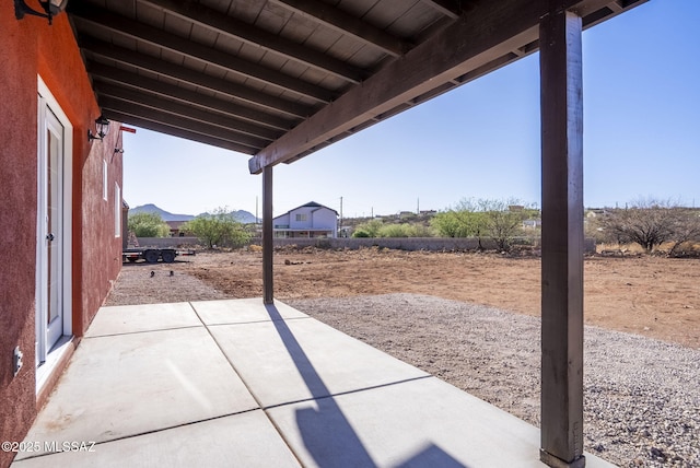 1801 Saltillo Ct, Rio Rico, AZ 85648 - view of patio featuring a mountain view