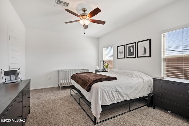 3579 N Kellen Canyon Ct, Tucson, AZ 85745 - carpeted bedroom with baseboards and ceiling fan