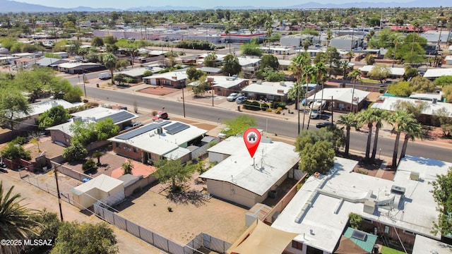 5541 E Mabel St, Tucson, AZ 85712 - aerial perspective of suburban area with a mountainous background