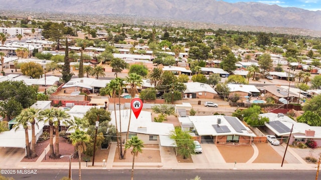 5541 E Mabel St, Tucson, AZ 85712 - aerial perspective of suburban area featuring a mountainous background