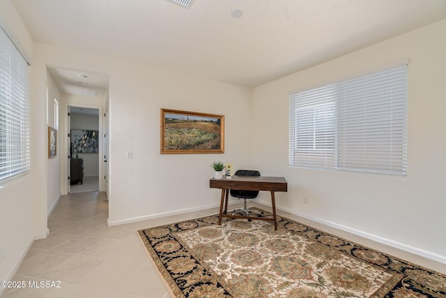 7823 W Buckeye Path, Marana, AZ 85658 - office space featuring baseboards, plenty of natural light, and light tile patterned floors