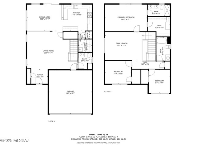 1257 W Calle Libro Del Retrato, Sahuarita, AZ 85629 - home floor plan