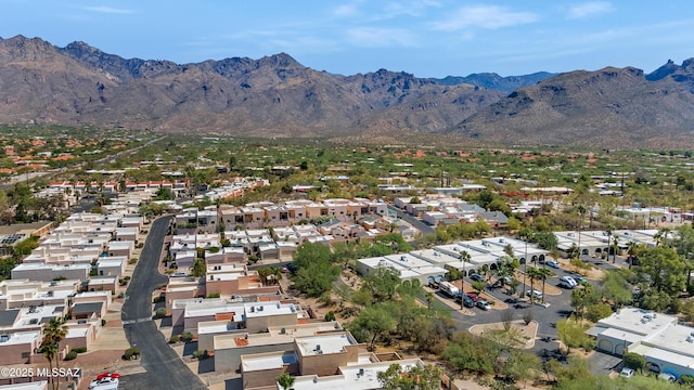 4996 N Valle Rd, Tucson, AZ 85750 - aerial view of residential area with mountains