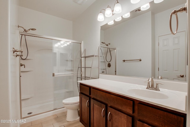 9016 W Birchover Dr, Marana, AZ 85653 - full bath featuring a shower stall, toilet, and vanity