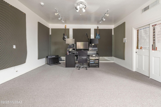 4141 W Camino Del Norte, Tucson, AZ 85742 - carpeted office featuring track lighting and baseboards