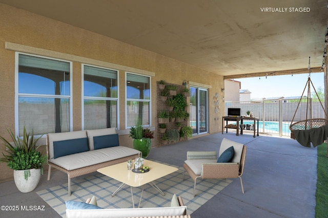 1070 W Camino Fijo, Sahuarita, AZ 85629 - view of patio featuring an outdoor living space