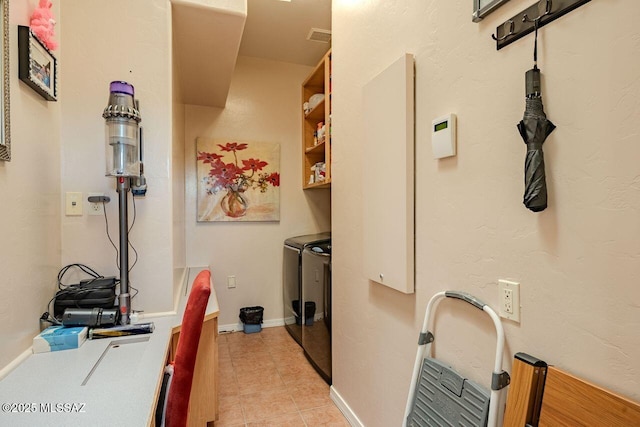 489 W Wedge Way, Green Valley, AZ 85614 - washroom with independent washer and dryer and light tile patterned flooring