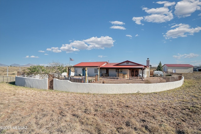 4 Mustang Trl, Sonoita, AZ 85637 - rear view of property featuring a mountain view