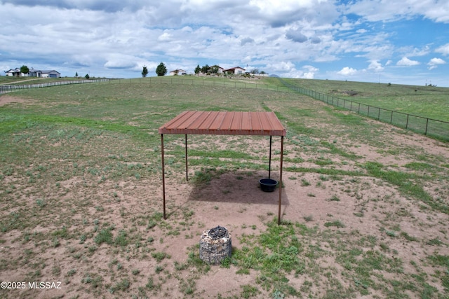 4 Mustang Trl, Sonoita, AZ 85637 - view of yard featuring a rural view and a gazebo