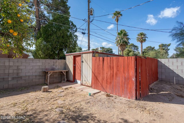 2702 E Prince Rd, Tucson, AZ 85716 - view of shed featuring a fenced backyard