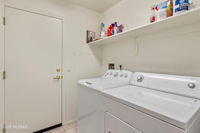 2311 N Creek Vista Dr, Tucson, AZ 85749 - laundry room featuring separate washer and dryer and light tile patterned floors
