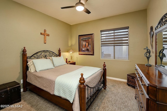 2500 N Fennimore Ave, Tucson, AZ 85749 - carpeted bedroom featuring baseboards and a ceiling fan