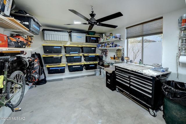 2500 N Fennimore Ave, Tucson, AZ 85749 - storage room with a ceiling fan