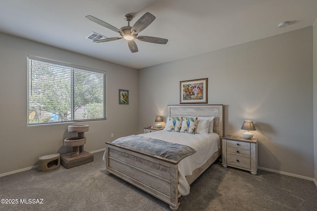 14171 E Adeline Dr, Vail, AZ 85641 - bedroom with carpet floors, baseboards, and a ceiling fan