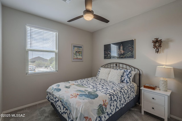 14171 E Adeline Dr, Vail, AZ 85641 - bedroom featuring carpet floors, baseboards, and a ceiling fan