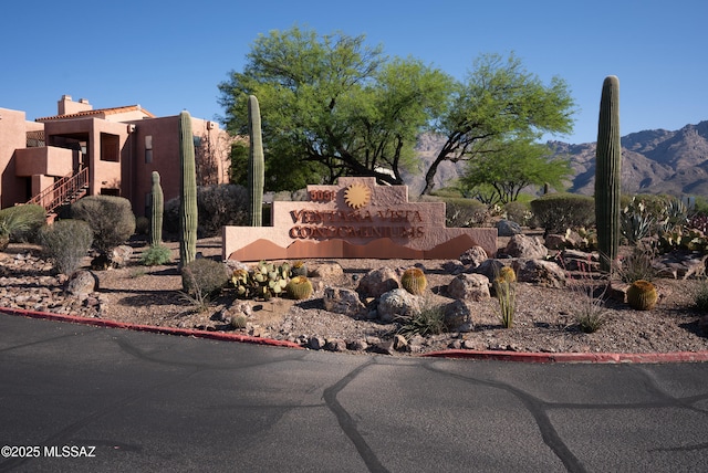 5051 N Sabino Canyon Rd Unit 1107, Tucson, AZ 85750 - community / neighborhood sign featuring a mountain view
