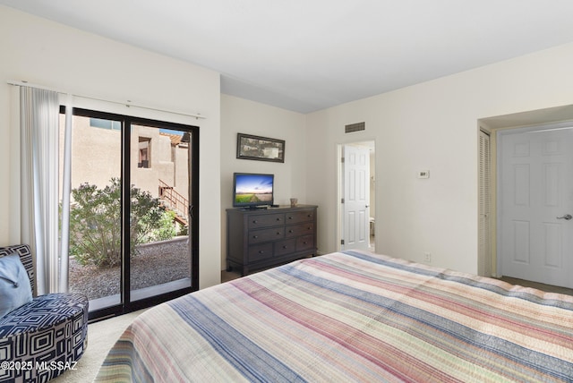 5051 N Sabino Canyon Rd Unit 1107, Tucson, AZ 85750 - carpeted bedroom with access to exterior