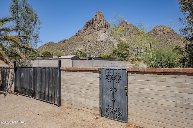 3090 W Alaska St, Tucson, AZ 85746 - gate featuring a mountain view