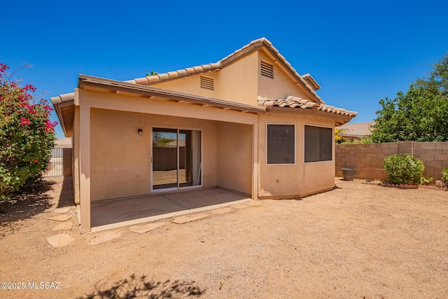 2649 W Catalina View Dr, Tucson, AZ 85742 - back of house featuring stucco siding, a patio, and a tiled roof