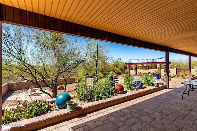 3740 W Placita Fantasia, Tucson, AZ 85745 - fenced backyard with a patio