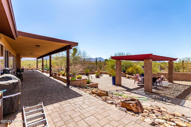 3740 W Placita Fantasia, Tucson, AZ 85745 - view of patio with a mountain view