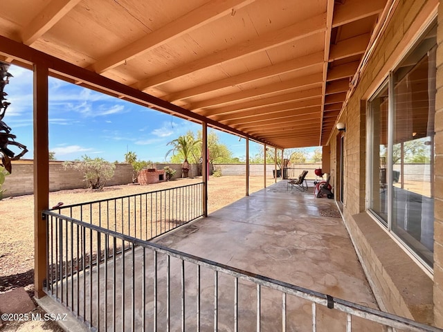 9756 E 32nd St, Tucson, AZ 85748 - fenced backyard with a patio