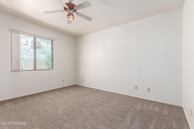 3252 W Flowering Cactus Ct, Tucson, AZ 85745 - carpeted empty room featuring a ceiling fan and baseboards