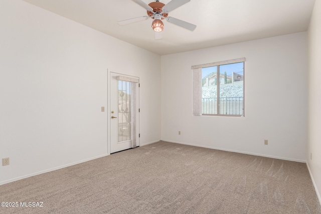 3252 W Flowering Cactus Ct, Tucson, AZ 85745 - carpeted spare room featuring ceiling fan and baseboards