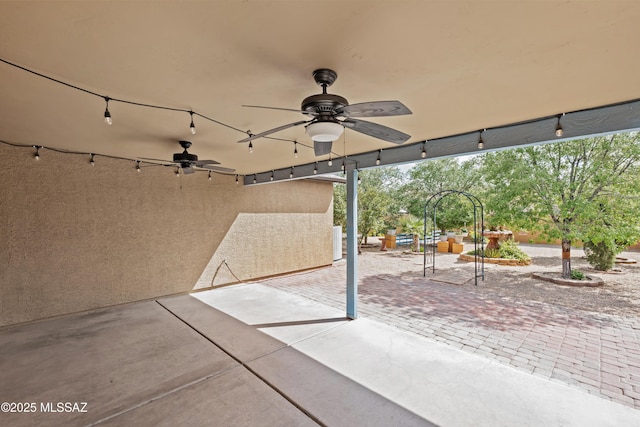 6945 S Wingbow Dr, Tucson, AZ 85756 - view of patio with a ceiling fan