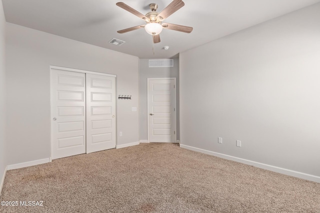 854 S Willis Ave, Vail, AZ 85641 - unfurnished bedroom with carpet floors, a closet, baseboards, and ceiling fan