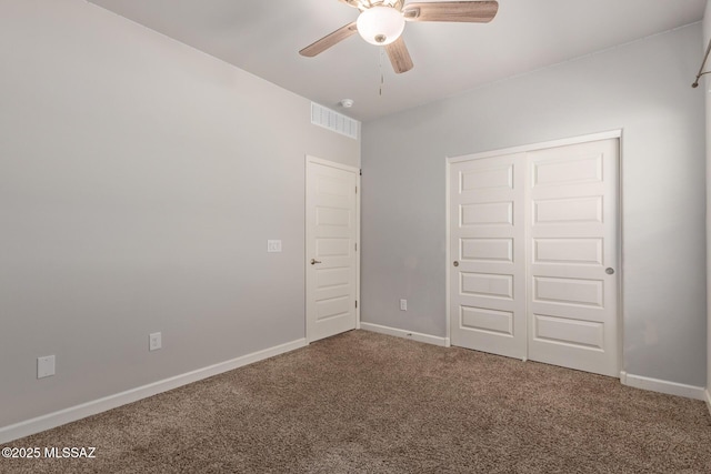 854 S Willis Ave, Vail, AZ 85641 - unfurnished bedroom featuring carpet floors, a closet, a ceiling fan, and baseboards