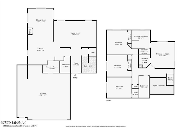 7441 E Sycamore Park Blvd, Tucson, AZ 85756 - view of floor plan / room layout