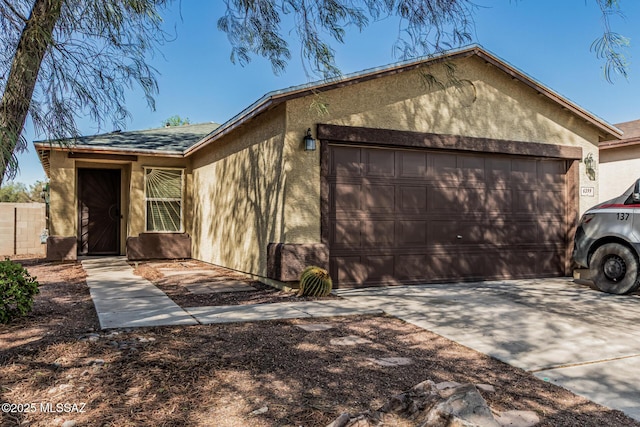 6399 S Sunrise Valley Dr, Tucson, AZ 85706 - ranch-style home featuring a garage, stucco siding, and driveway