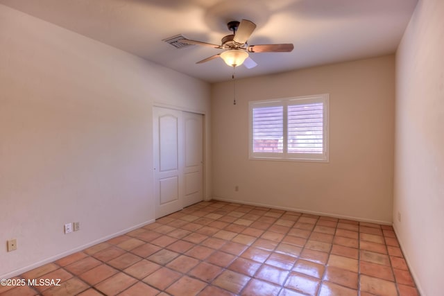 7275 E Vuelta Rancho Mesquite, Tucson, AZ 85715 - empty room with ceiling fan and baseboards
