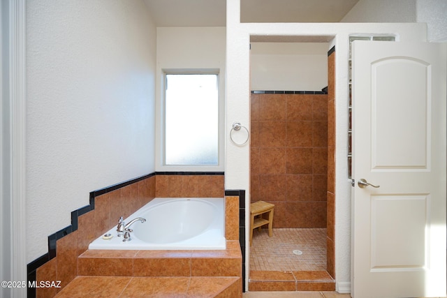 4210 S Santolina Ct, Sierra Vista, AZ 85650 - full bathroom with a garden tub and tiled shower