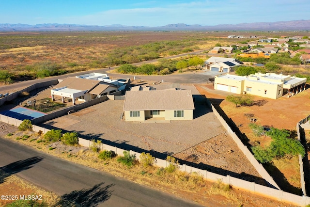 4210 S Santolina Ct, Sierra Vista, AZ 85650 - aerial view of property and surrounding area with a mountain backdrop