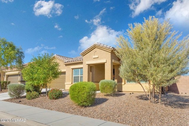 8880 W Blakebrook Rd, Marana, AZ 85653 - view of front facade with stucco siding and a tiled roof