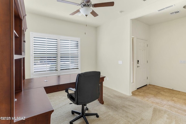 8880 W Blakebrook Rd, Marana, AZ 85653 - office featuring a ceiling fan